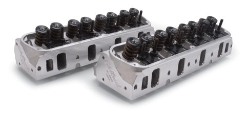 Edelbrock 1Pr SBF Cyl Head E-205 2 08 Intake Complete Assembled w/ Springs