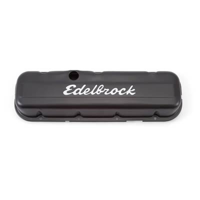 Edelbrock Valve Cover Signature Series Chevrolet 1965 and Later 396-502 V8 Low Black
