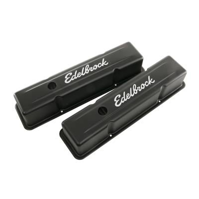 Edelbrock Valve Cover Signature Series Chevrolet 1959-1986 262-400 CI V8 Tall Black
