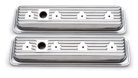 Edelbrock Valve Cover Signature Series Chevrolet 1987-1995 262-400 CI V8 Low Chrome