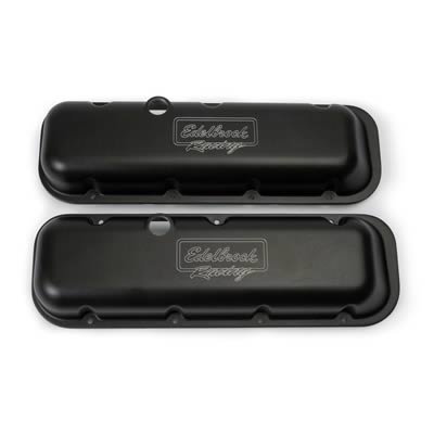 Edelbrock Valve Cover Victor Series Chevrolet 1965 and Later 396-502 V8 Low Black