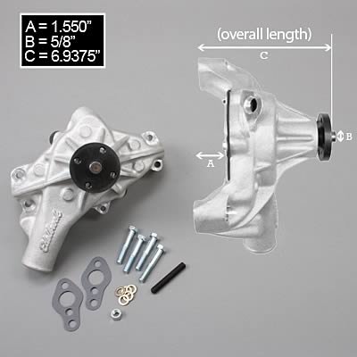 Edelbrock Water Pump High Performance Chevrolet 1987-95 262-400 CI V8 or 90 Deg V6
