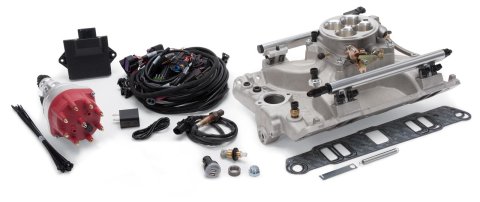 Edelbrock Pro Flo 4 EFI System Seq Port Pontiac 326-455ci 625 Max HP 35lb/hr Satin Finish