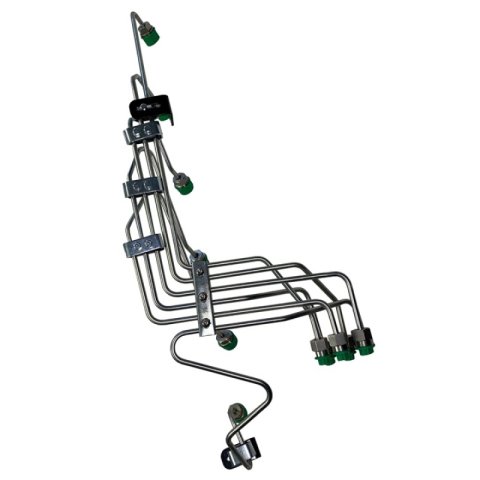 Industrial Injection VP44 Stock Fuel Line Kit w/Clamps - Mild Steel