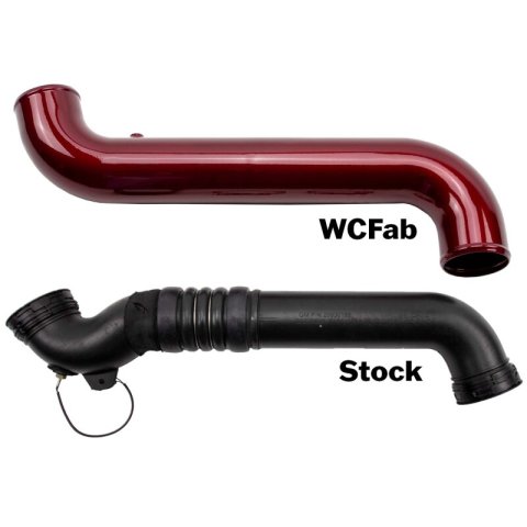 Wehrli 11-16 Duramax LML Passenger Side 3.5 in. Intercooler Pipe - Gloss Black