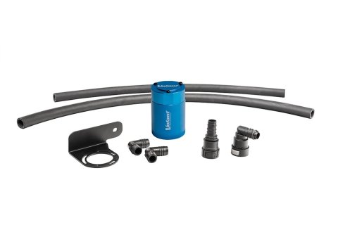 Volant 15-25 Ford F-150 Auto 3oz Aluminum Oil Catch Can w/Mounting Bracket - Blue