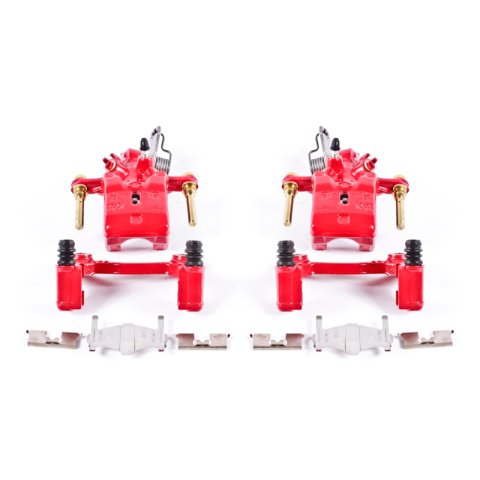 Power Stop 96-01 Infiniti I30 Rear Red Calipers w/Brackets - Pair