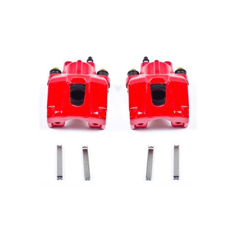 Power Stop 06-10 Jeep Commander Rear Red Calipers w/o Brackets - Pair