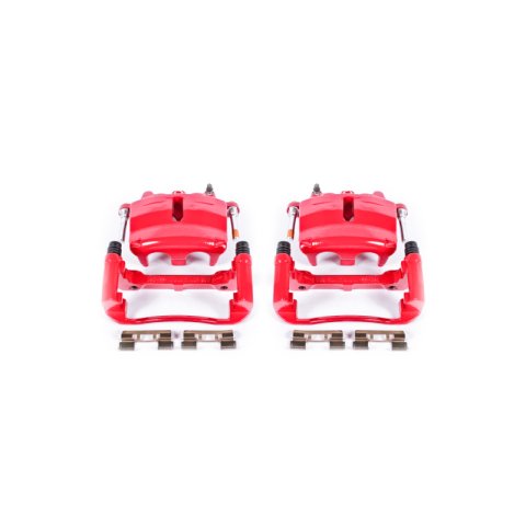 Power Stop 04-05 Ford F-150 Front Red Calipers w/Brackets - Pair