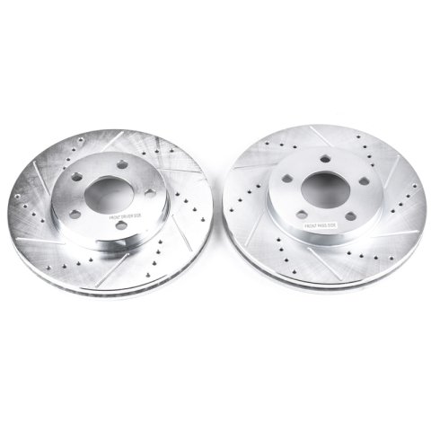 Power Stop 07-10 Chevrolet Cobalt Front Evolution Drilled & Slotted Rotors - Pair