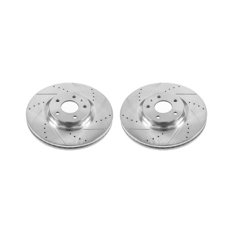 Power Stop 13-19 Ford Fusion Front Evolution Drilled & Slotted Rotors - Pair
