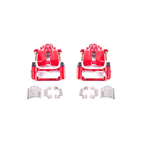 Power Stop 04-05 Cadillac XLR Rear Red Calipers w/Brackets - Pair