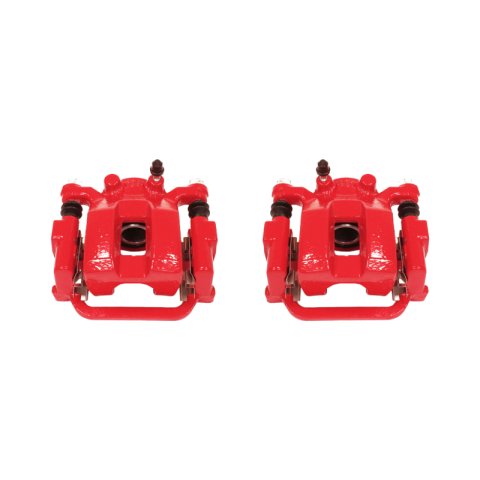 Power Stop 03-08 Infiniti FX35 Rear Red Calipers w/Brackets - Pair