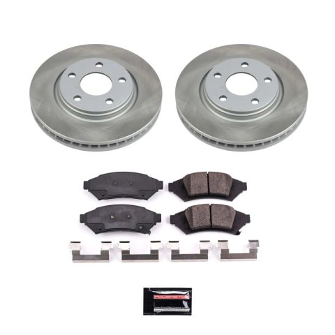 PowerStop Z17 Evolution Plus Semi-Coated Rotor Brake Kits SC1614 and Pad Combo, Semi-Coated, Front, Solid Surface Rotors, 11.65 in. O.D., Ceramic Pads, Chevrolet, Pontiac, Saturn, Kit