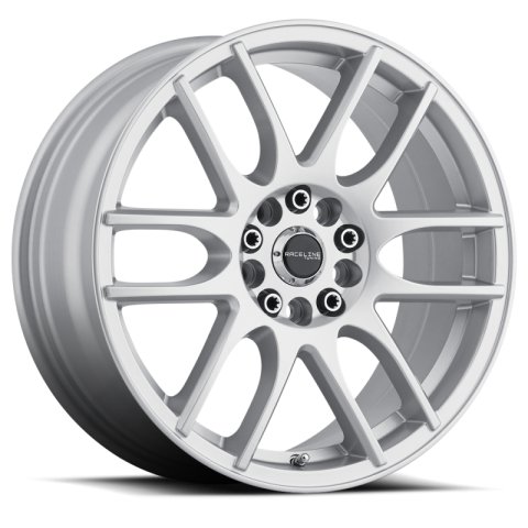 Raceline 141S Mystique 17x7.5in / 5x100/5x114.3 BP / 40mm Offset / 72.62mm Bore - Gloss Silver Wheel