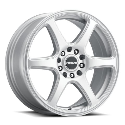 Raceline 146S Matrix 15x7in / 4x100/4x114.3 BP / 40mm Offset / 72.62mm Bore - Gloss Silver Wheel