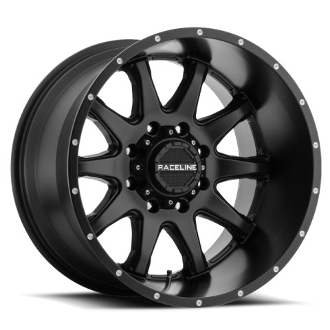 Raceline 930B Shift 18x8in / 6x120 BP / 35mm Offset / 67.1mm Bore - Satin Black Wheel