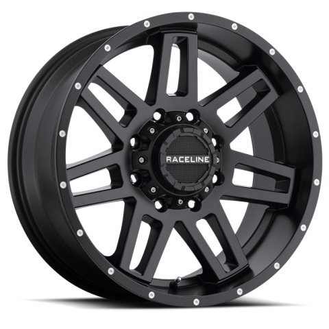 Raceline 931B Injector 17x8.5in / 6x139.7/6x135 BP / 18mm Offset / 106.1mm Bore - Satin Black Wheel