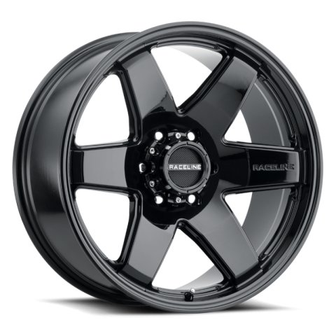 Raceline 942B Addict 18x8in / 6x135 BP / 35mm Offset / 87.1mm Bore - Gloss Black Wheel