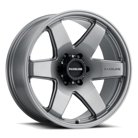 Raceline 942GS Addict 20x9in / 5x139.7 BP / 18mm Offset / 106.5mm Bore - Greystone Wheel