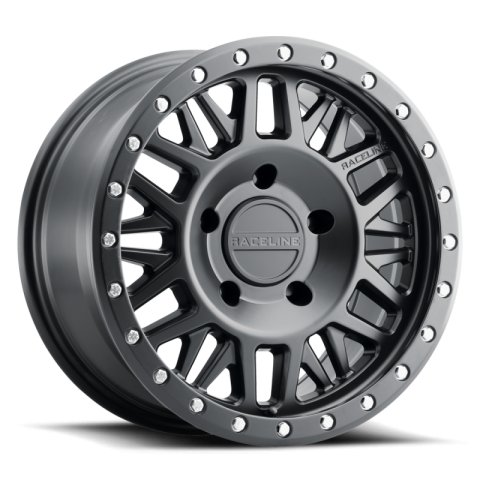 Raceline 951B Ryno 16x8in / 5x127 BP / 0mm Offset / 78.1mm Bore - Satin Black Wheel