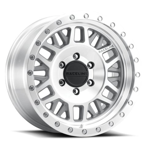 Raceline 951MC Ryno 17x9in / 6x135 BP / -12mm Offset / 87.1mm Bore - Machined Wheel