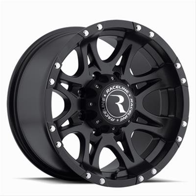 Raceline 981 Raptor 18x9in / 6x139.7 BP / -6mm Offset / 106.1mm Bore - Satin Black Wheel