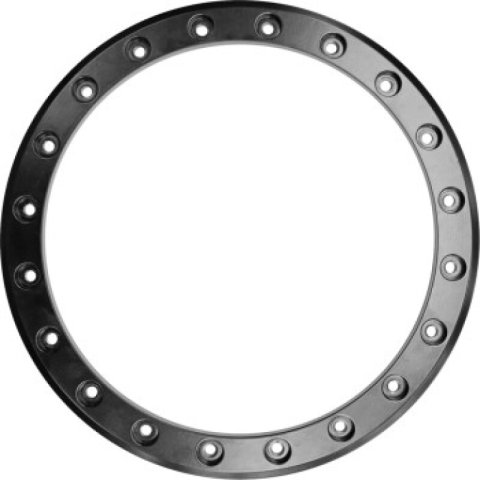 Raceline Beadlock Ring - Alpha -16in - 16 Hole - 10mm - Black