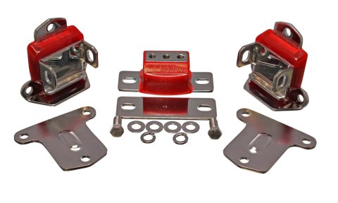 Energy Suspension 67-72 Chevrolet Camaro Red Motor and Transmission Mounts; Chrome Finish