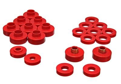 Energy Suspension CJ5-7 Body Mounts - Red