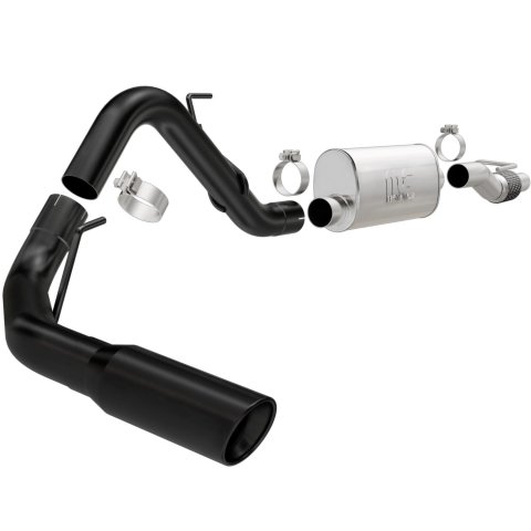MagnaFlow SYS Cat-Back 11-14 Ford F-150 3.5L V6 EcoBoost 3in Black Single Side Exit Rear 3 Tip