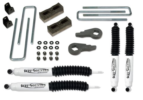 Tuff Country 01-10 Silverado 2500HD (Pur TB) 4x4 & 2wd 2in Lift Kt (w/Rear Lift Block SX8000 Shocks)