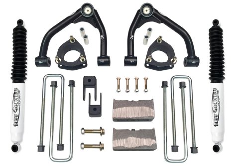 Tuff Country 07-18 Chevy Silverado 1500 2wd 4in Lift Kit (w/1 Pc OE Cast Stl Up Arms SX8000)