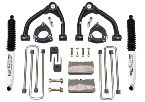 Tuff Country 07-18 Silverado 1500 2wd 4in Lift Kt (Alum/Stmpd 2 Pc Stl Up Cntrl Arm SX8000 Shocks)