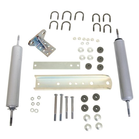 Tuff Country 80-96 Ford F-250 4wd Dual Steering Stabilizer (Parallel Style)