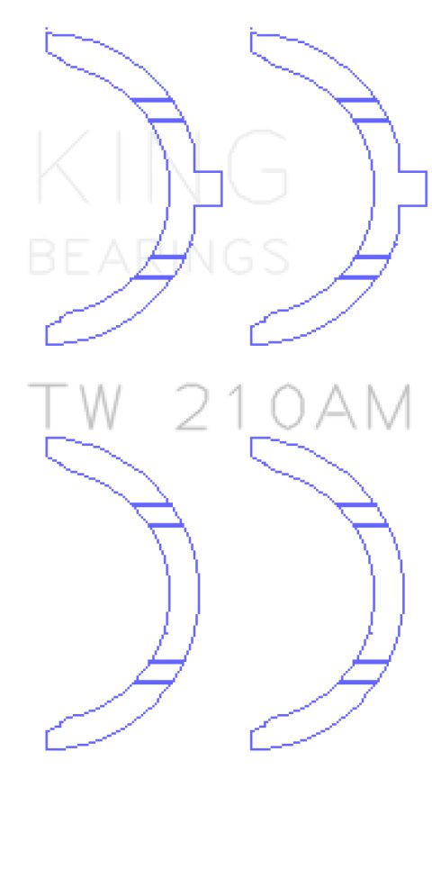 King Engine Bearings Toyota 5R/2M/4M/5ME/5MGE/7MGE/7MGTE Thrust Washer Set