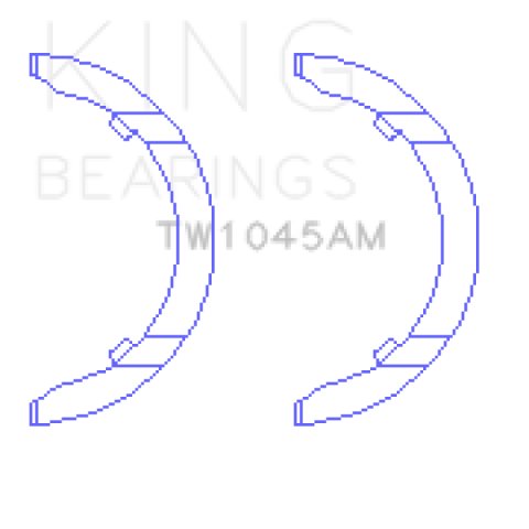 King Engine Bearings 1798 Audi CDAA/CDHA/CDHB/CDAB Thrust Washer Set
