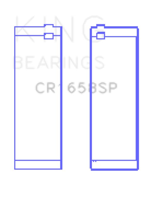 King Engine Bearings BMW N47 D20 A/N47S D20 D Sputter (Size +.25mm) Connecting Rod Bearing Set
