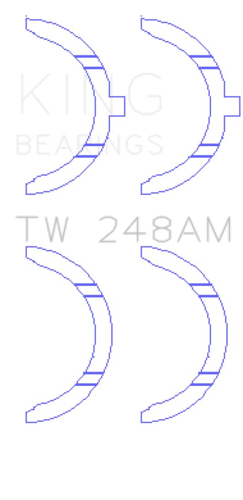 King Engine Bearings Toyota 3E/3EE/5EFE Thrust Washer Set