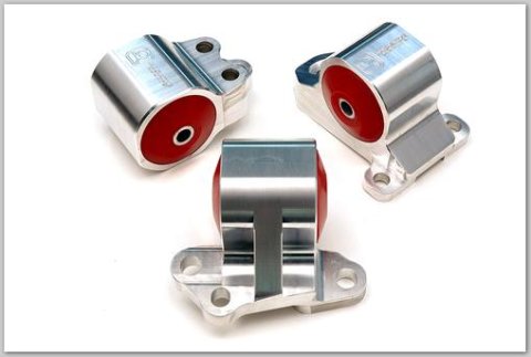 Innovative 92-95 Civic B/D Series Black Aluminum Mounts 60A Bushings (3 Bolt)