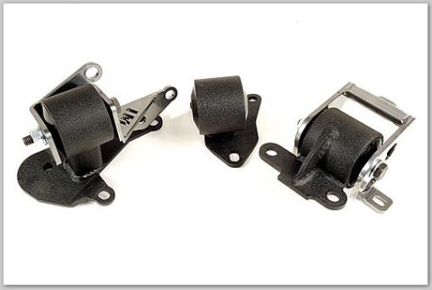 Innovative 96-00 Civic H-Series Black Steel Mounts 85A Bushings