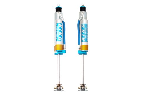 King Shocks 84-00 Jeep Cherokee xJ Front 2.5 Dia Piggy Hose Res Shock for 3-4in Lift (Pair)