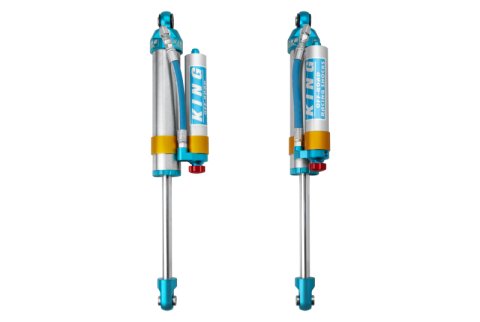King Shocks 2005+ Ford F-550 2.5 Dia. Piggy Hose Reservoir Shock w/ Adjuster (Pair)