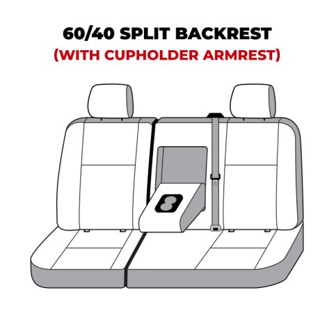Covercraft 21-23 Chevrolet Tahoe Polycotton SeatSaver Custom Second Row Seat Covers - Charcoal