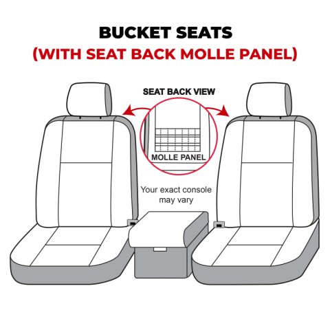 Covercraft 21-24 Ford Bronco Polycotton SeatSaver Custom Front Row Seat Covers - Taupe