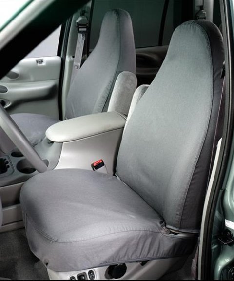 Covercraft 14-18 Subaru Forester Polycotton SeatSaver Custom Second Row Seat Covers - Grey