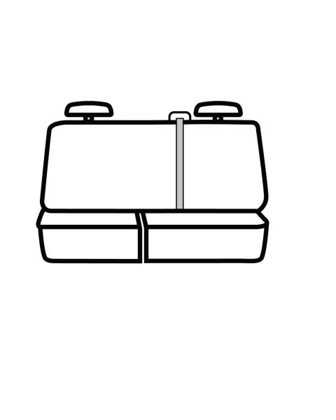 Covercraft 04-08 Ford F150 Polycotton SeatSaver Custom Second Row Seat Covers - Grey