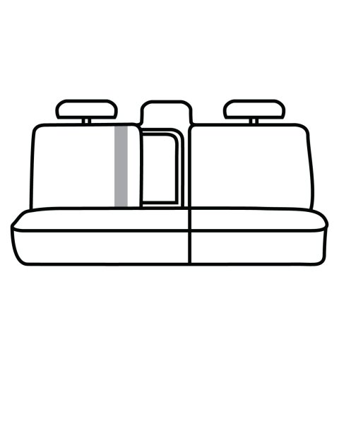 Covercraft 19-24 Dodge Ram Waterproof Polyester SeatSaver Custom Second Row Seat Covers - Grey