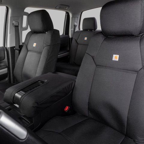 Covercraft 21-24 Ford F150 Endura PrecisionFit Custom Front Row Seat Covers - Charcoal/Charcoal