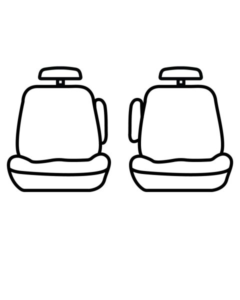 Covercraft 19-24 Chevrolet Traverse Endura PrecisionFit Custom Second Row Seat Covers - Tan/Black